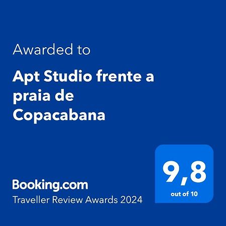 Apt Studio frente a praia de Copacabana Rio de Janeiro Exterior foto